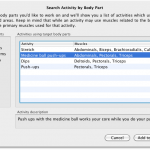 activities by body part